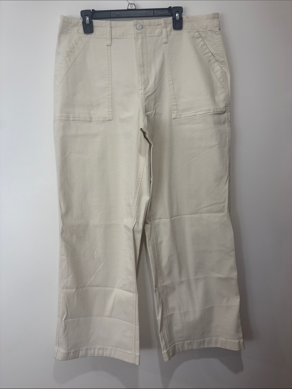 Sonoma Cream Wide-Leg Cotton Pants for Kids